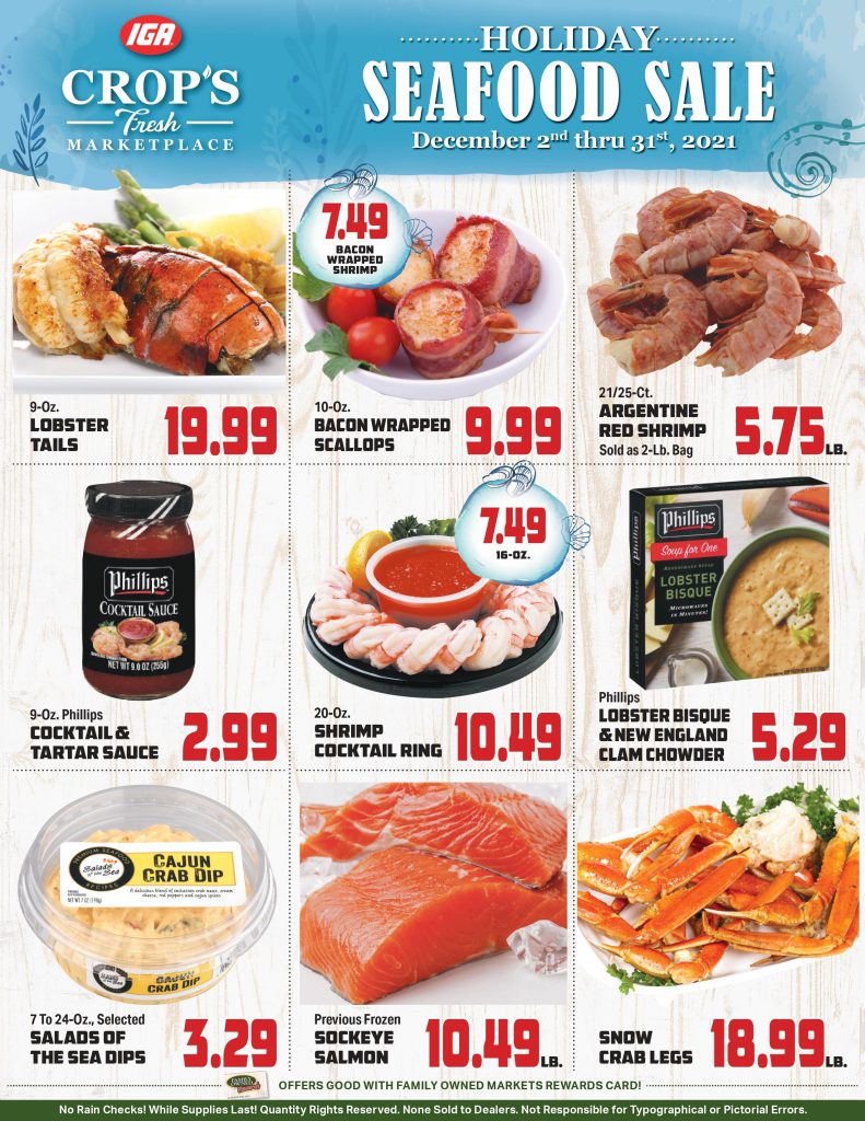 Seafood Sale Crop's Marketplace