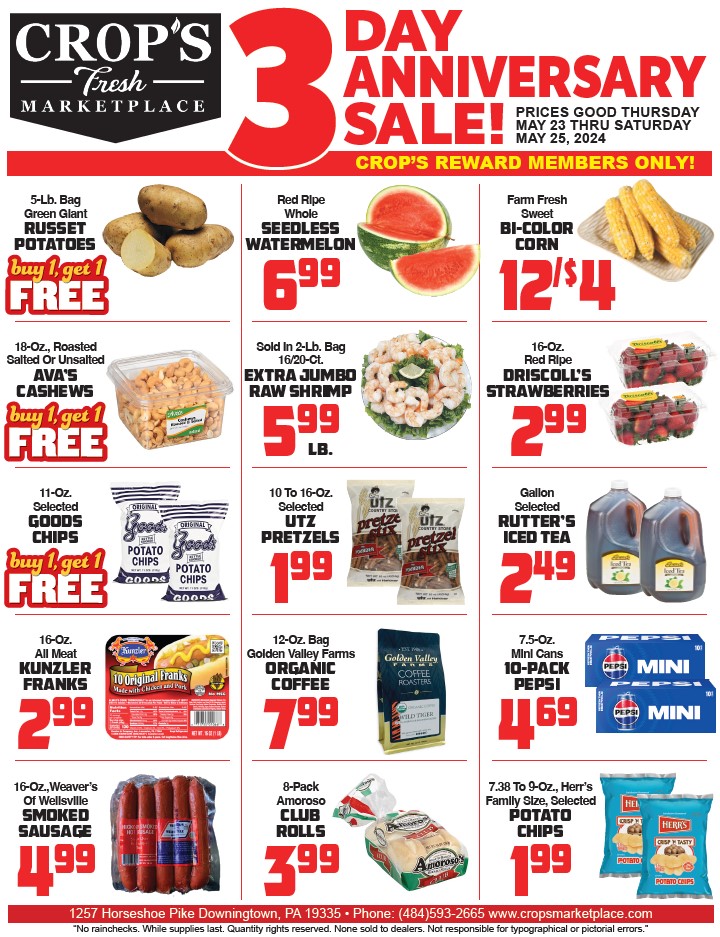 For 3 days only, Thursday May 23rd thru Saturday May 25th pg 1
